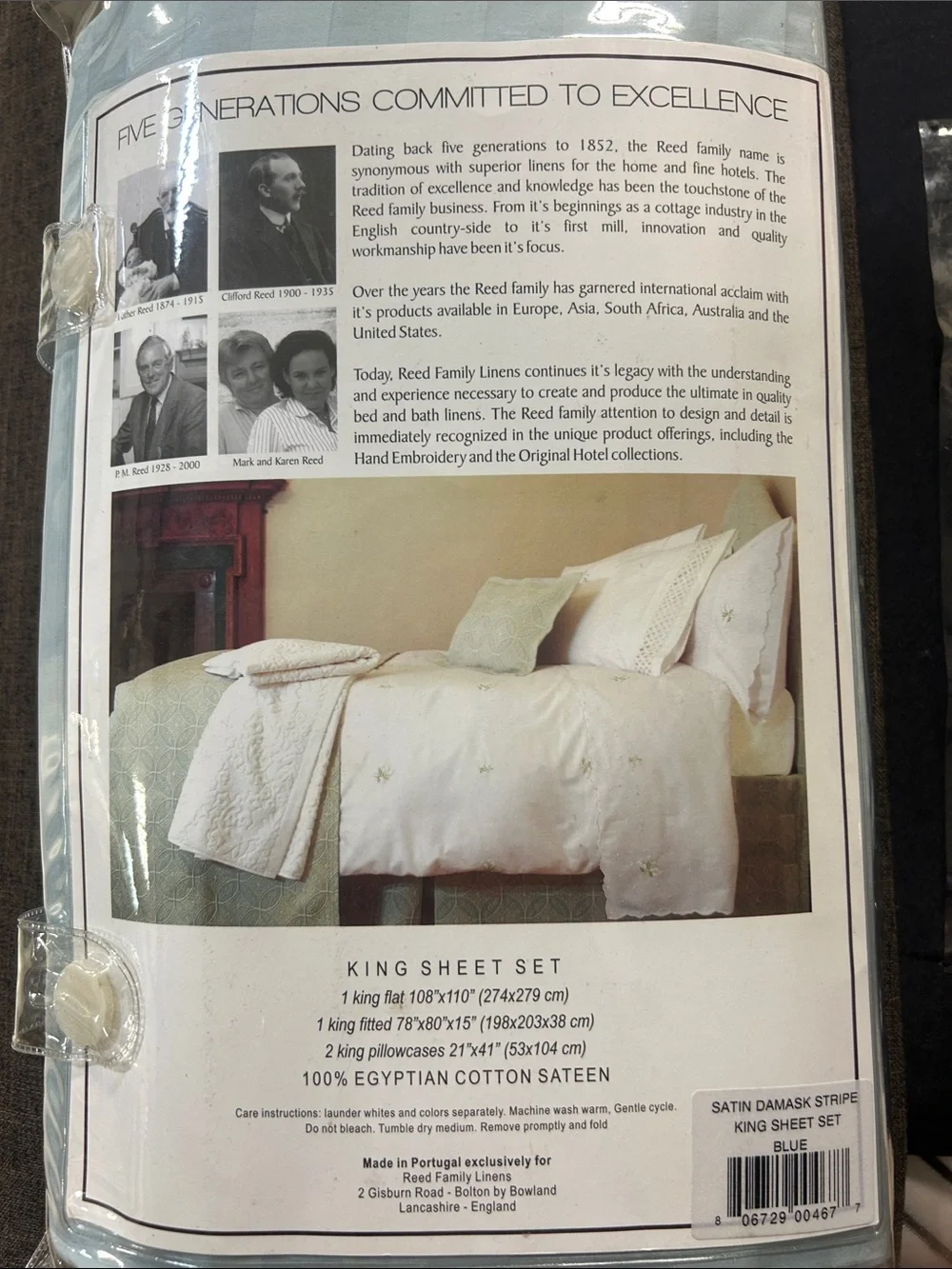 Reed Family Linens king sheet